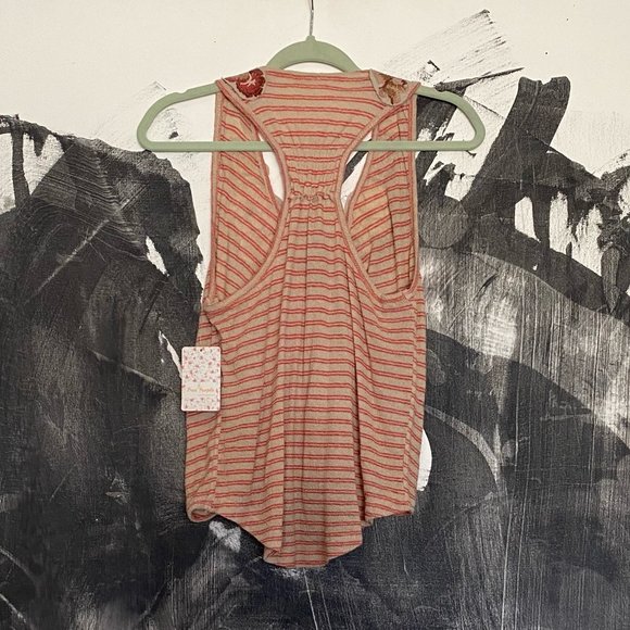 NWT Free People | Floral Applique Frida Tank | Racerback | XS | Extra Small - Picture 3 of 10